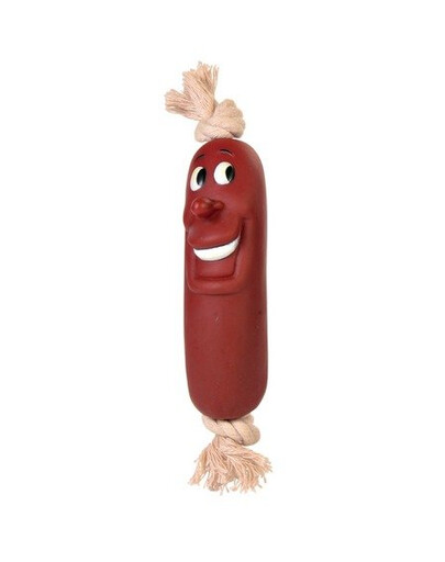 TRIXIE Salsiccia in vinile con cordoncino 11 cm