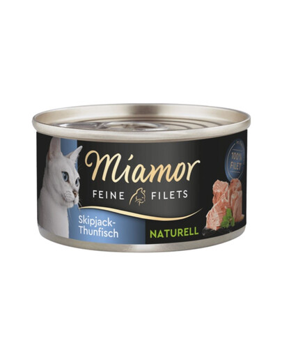 MIAMOR Feine Filets Naturell Skipjack Tuna 80g tonnetto striato in salsa propria