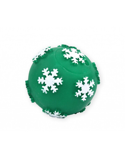 PET NOVA DOG LIFE STYLE Palla fiocco di neve 7,5 cm verde