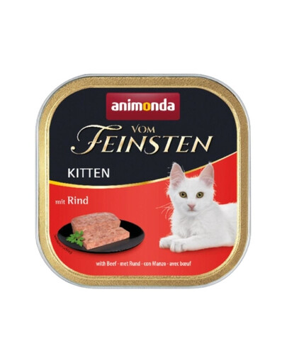 ANIMONDA Vom Feinsten Kitten 100 g - manzo
