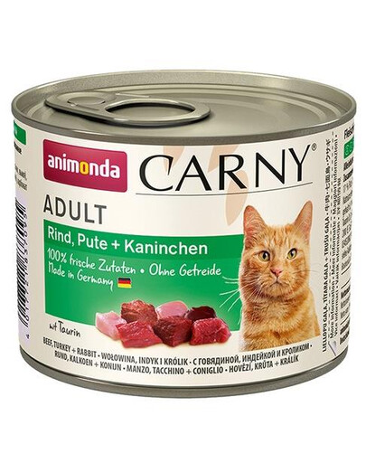 ANIMONDA Carny Adult 200 g - manzo, tacchino e coniglio