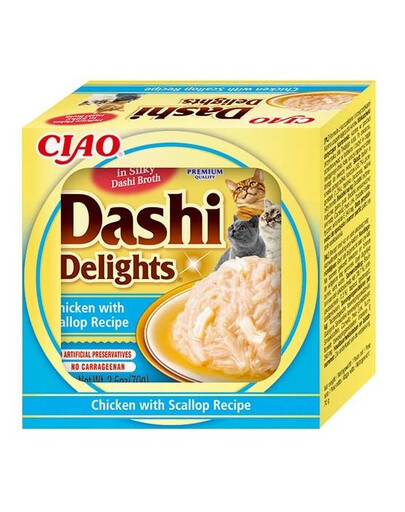 INABA Cat Dashi Delights Pollo e capesante 70g