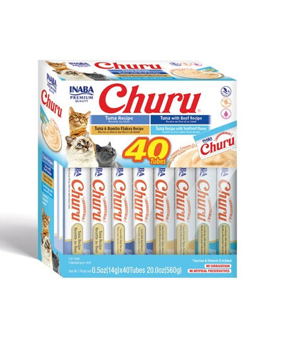 INABA Churu Varieties Tuna 40x14g tonno per il gatto