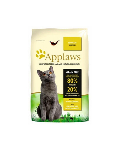 APPLAWS Senior Chicken 400 g sucha karma z kurczakiem dla starszych kotów