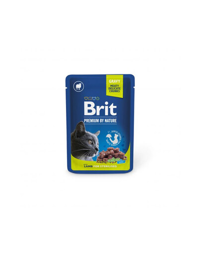 BRIT PREMIUM Pouch Lamb Sterilized 24x100g con agnello per gatti sterilizzati