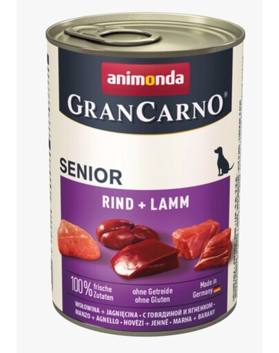 ANIMONDA Grancarno senior con agnello e vitello 800g