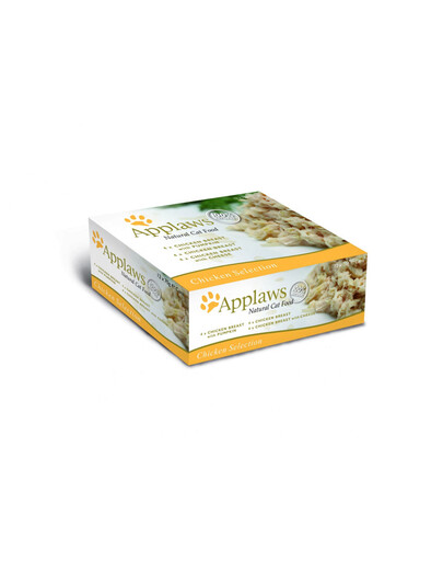 APPLAWS Collection cibo umido per gatti mix di sapori di pollo 12x70g