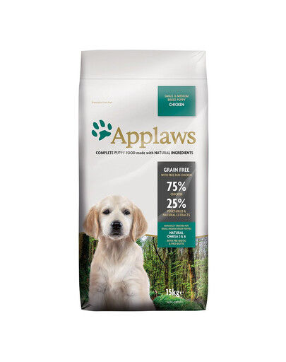 APPLAWS Puppy Small&Medium Breed 15 kg Chicken cibo secco per cuccioli di razza piccola e media pollo