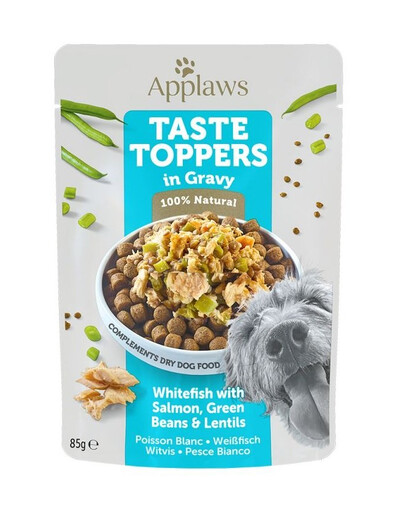 APPLAWS Taste Toppers in gravy White fish, salmon, beans 12 x 85 g