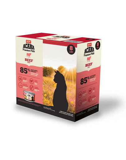 ACANA Premium Pate Beef Paté di manzo per gatti 24 x 85 g