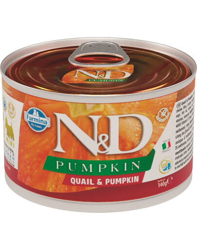 FARMINA N&D Pumpkin & quail karma mokra dla psa - przepiórka i dynia 140 g