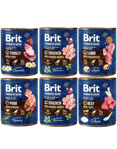 BRIT Premium by Nature Mix gusti 6 x 800g