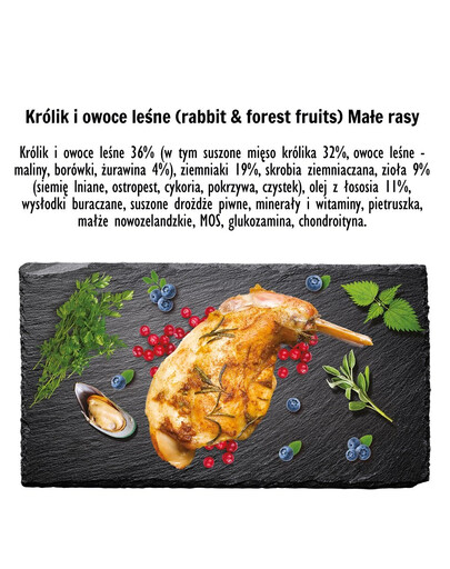 PAKA ZWIERZAKA Seventh Heaven Karma sucha Królik z owocami leśnymi S 9kg