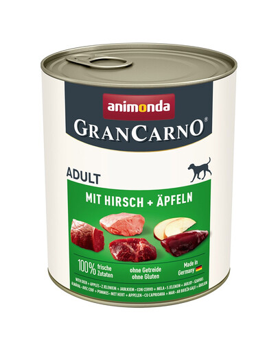 ANIMONDA GranCarno Adult wieprzowina z dziczyzną i jabłkiem 800 g