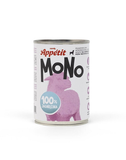 COMFY APPETIT MONO Monoproteinowa karma z jagnięciną 400 g