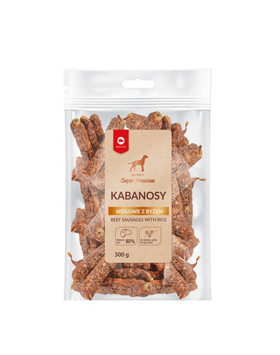 MACED Super Premium Kabanosy di manzo con riso Confezione Ekonomy 500 g