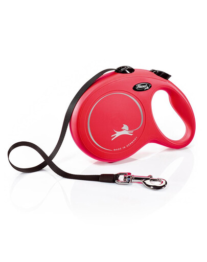 FLEXI Cordino automatico New Classic L strap 8 m Rosso