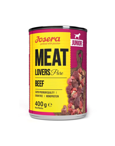 Meat Lovers Junior Pure Wołowina dla szczeniąt 400g