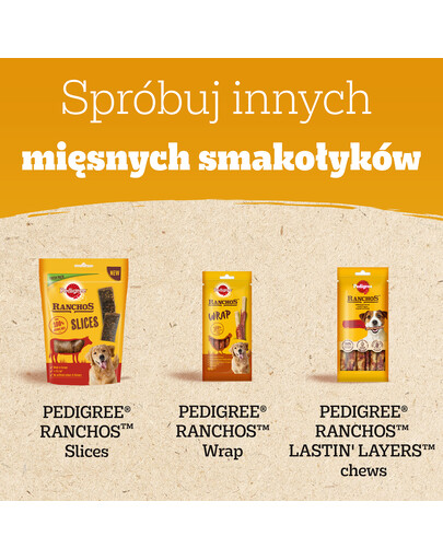 PEDIGREE Ranchos Superfoods z wołowiną, jagodami i pełnym ziarnem 70g