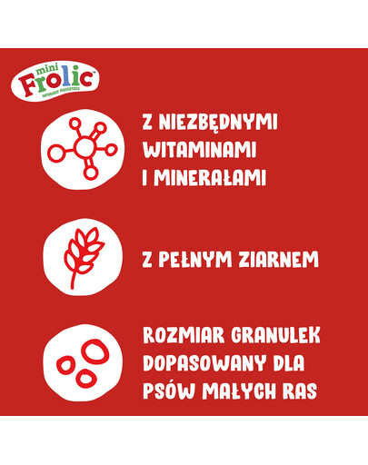 FROLIC Mini Naturally Irresistible 800 g półwilgotna karma dla psów małych ras ze świeżą wołowiną