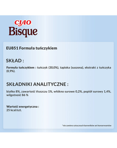 INABA CIAO Bisque Zupa krem z tuńczyka dla kotów 40g