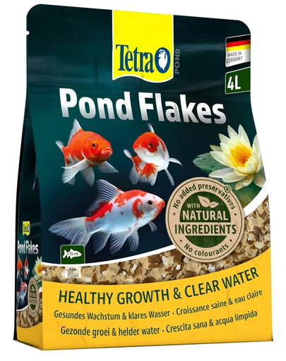 Pond Flakes 4 L Pokarm dla ryb stawowych w oczku wodnym płatki
