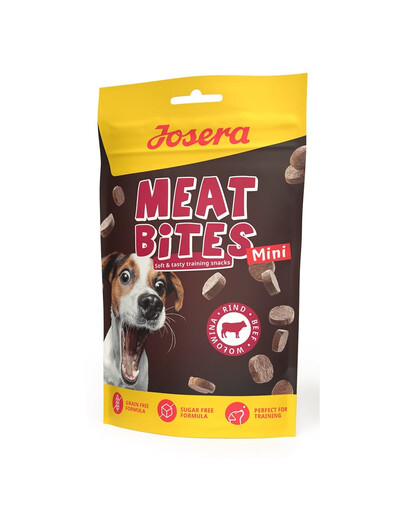 Meat Bites Mini Beef przysmaki treningowe z wołowiną dla psów małych ras 70g