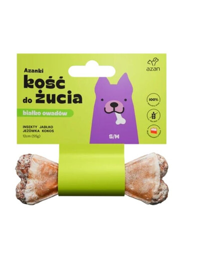 AZANKI Ben med insekter och kokos för hund S/M 12cm