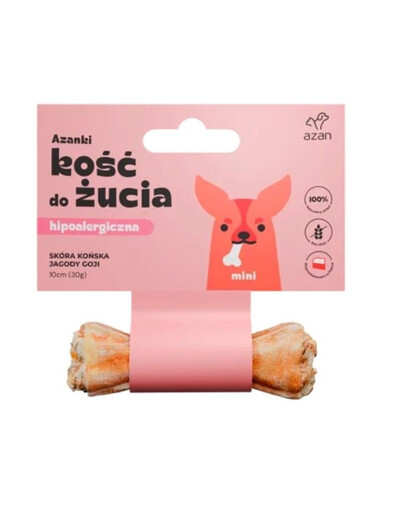 AZANKI Hästskinnskno för hund Mini 10cm