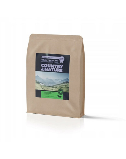 COUNTRY&NATURE Lamb with Turkey Recipe lamm och kalkon för alla hundraser 2 kg