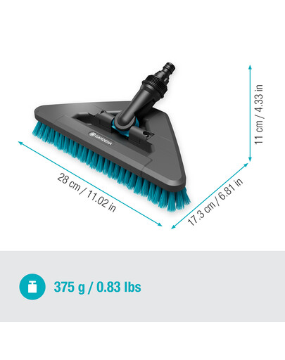 GARDENA Cleansystem szczotka do mycia Flex twarda