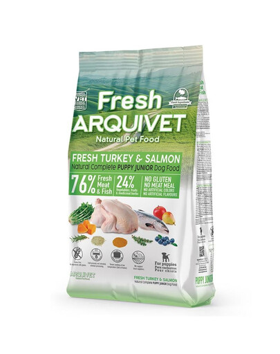 Fresh Puppy Junior Półwilgotna karma dla szczeniąt Indyk i łosoś 2,5 kg