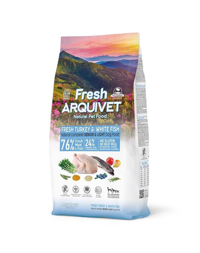Fresh Senior Light Półwilgotna karma dla seniorów Indyk i biała ryba 10 kg