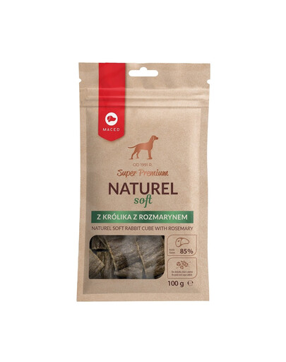 Super Premium Naturel Soft przysmak dla psa z królikiem i rozmarynem 100g