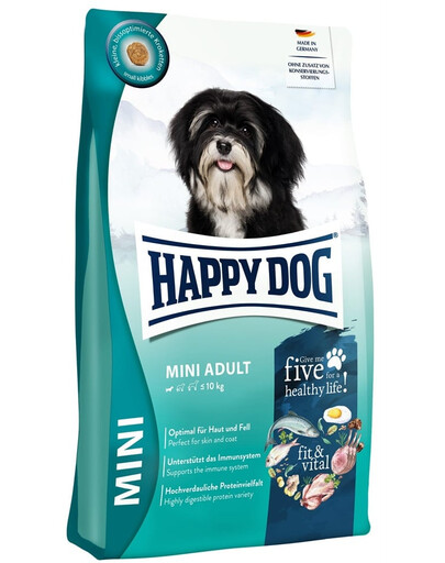 HAPPY DOG Fit & Vital Adult Mini 4 kg torrfoder för små hundraser
