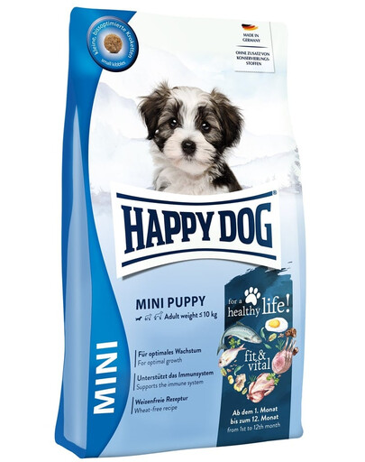 HAPPY DOG Fit & Vital Mini Puppy 4 kg torrfoder för valpar av små raser