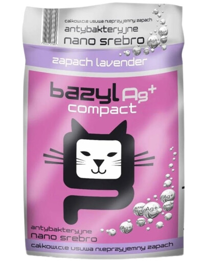 BAZYL Ag+ Compact Lavender 5 l lavendelbentonit för katter