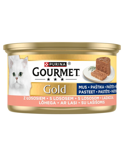 GOURMET Gold Mus med lax 85g våtfoder för katter