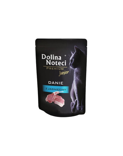 DOLINA NOTECI Premium Junior lammrätt 85 g våtfoder för kattungar