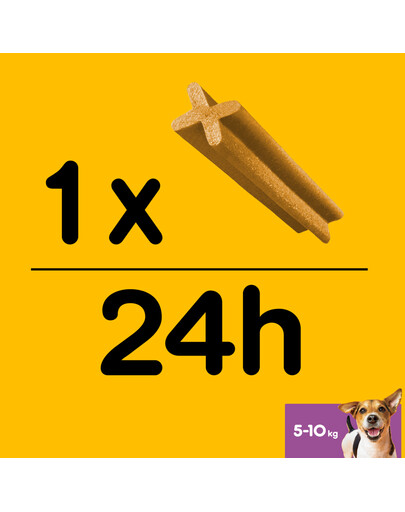 PEDIGREE DentaStix (małe rasy) przysmak dentystyczny dla psów 7 szt. - 110g