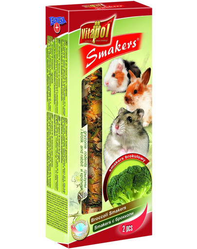 VITAPOL Smakers pour les rongeurs brocoli 2 pièces