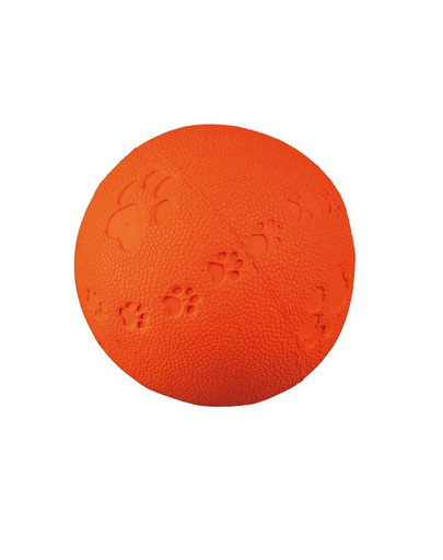 TRIXIE Balle en caoutchouc avec motifs pattes 7,5 cm