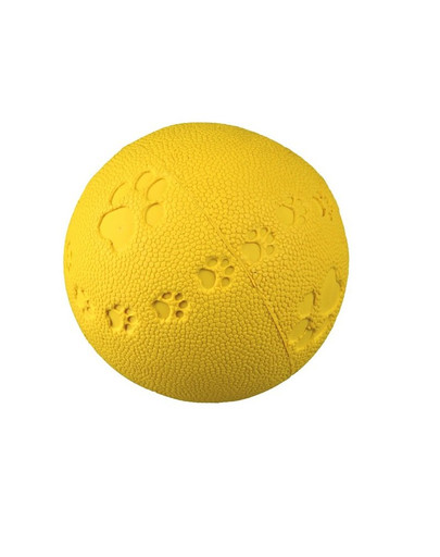 TRIXIE Balle en caoutchouc avec motifs pattes 7,5 cm