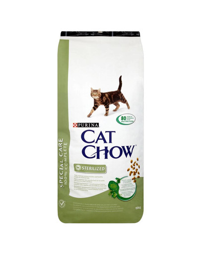 PURINA Cat Chow Special Care Sterilized - Croquettes pour chats stérilisés - 15 kg