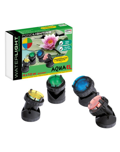 AQUAEL Waterlight Quadro Lampes submersibles 4X10W