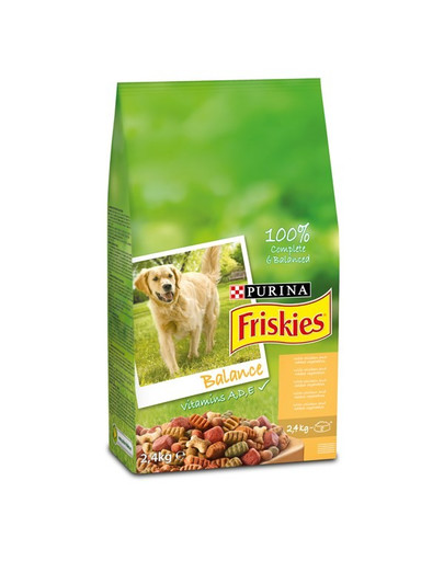 FRISKIES Croquettes pour chien Balance avec poulet et légumes ajoutés 500 g