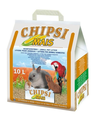 JRS Chipsi mais - 10lL / 4.5kg - litière en épis de maïs pour rongeurs