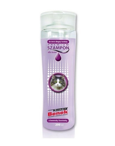 BENEK Shampoing premium pour chats lavande 200 ml