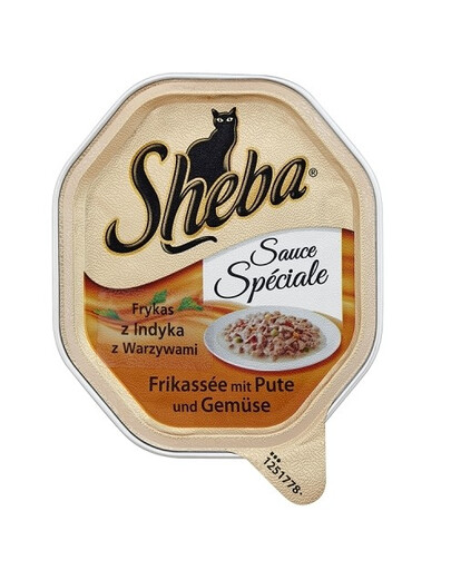 SHEBA Sauce Speciale 85g avec de la dinde et des légumes