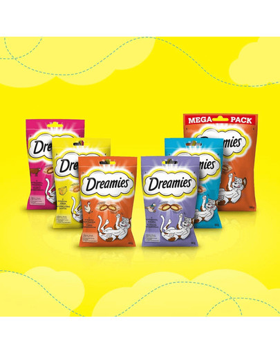 DREAMIES Friandise pour chat au fromage Mega 4 x 180g